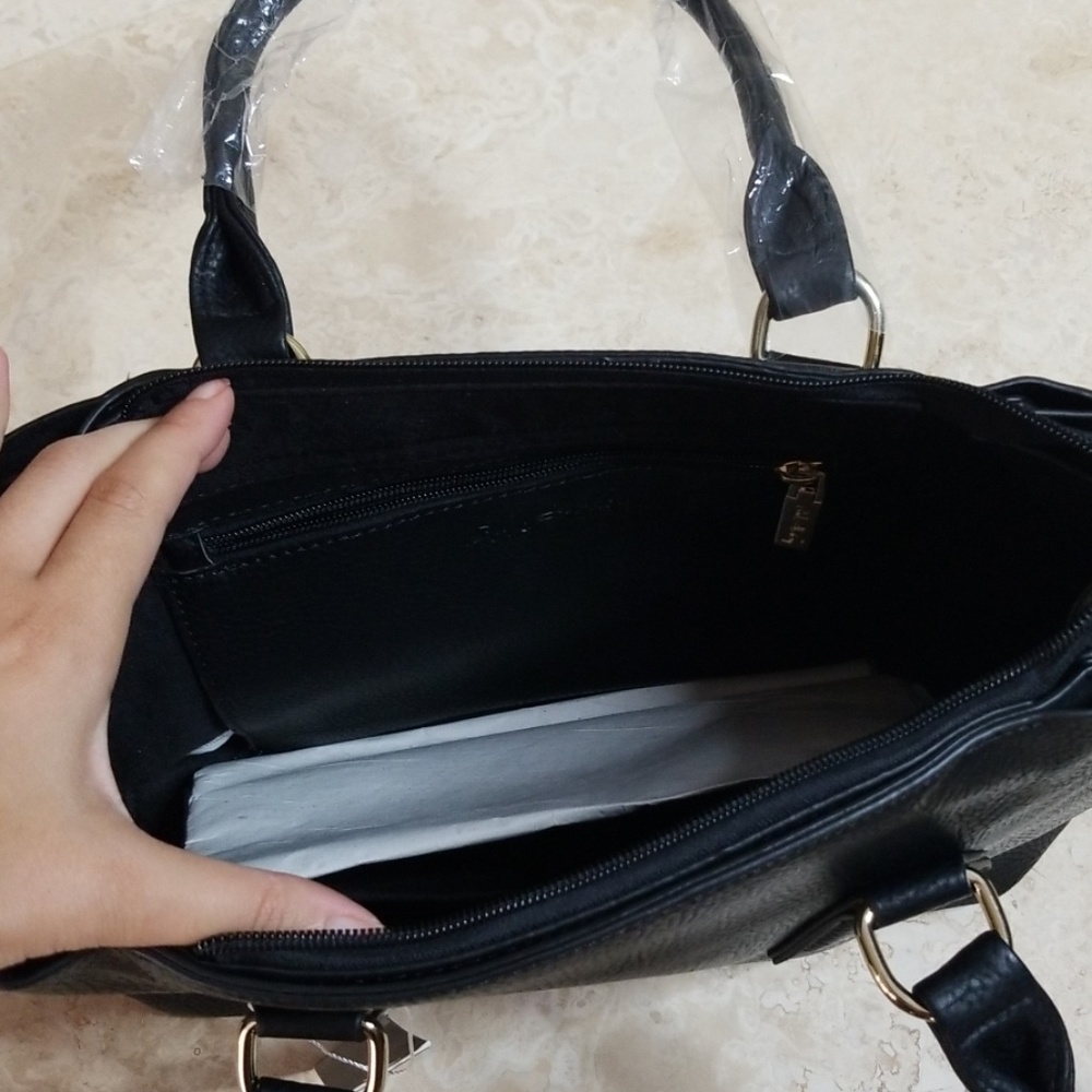 PINK HALEY black & gold purse - Picture 6 of 6